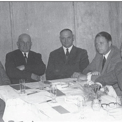 Letzter Gemeinderat der Gemeinde Breidt mit Bürgermeister Franz-Josef Wacker (2. vl), 1969