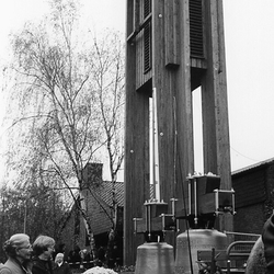 Ankunft der Glocken der Friedenskirche am           14. November 1999