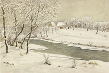 Büchel in Donrath im Winter 1956