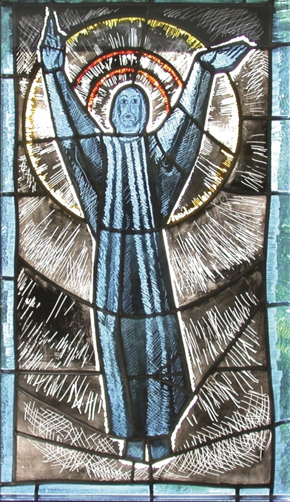 Glasmalerei in der Kapelle von Eugen Keller