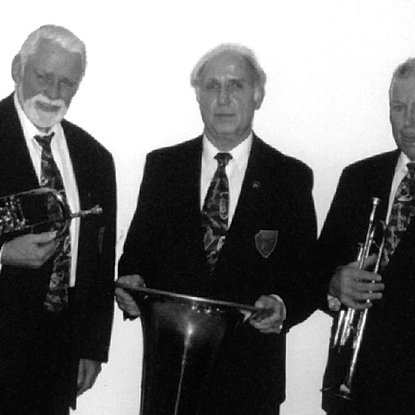 Gründungsmitglieder vlnr.: Ernst Mester, Karl Frielingsdorf und Karl Tenten