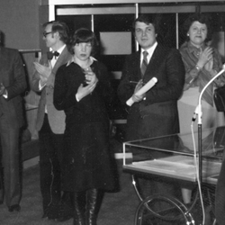 Eröffnung der Ausstellung "Lohmarer Dokumentation und Geschichte" 1978 in der Raiffeisenbank