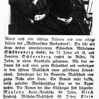 Geschwister Schönenberg in 1934