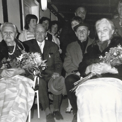 Doppelgoldhochzeit 1972. Von links: Anna und Ferdinand Hein, Karl und Sophie Hein