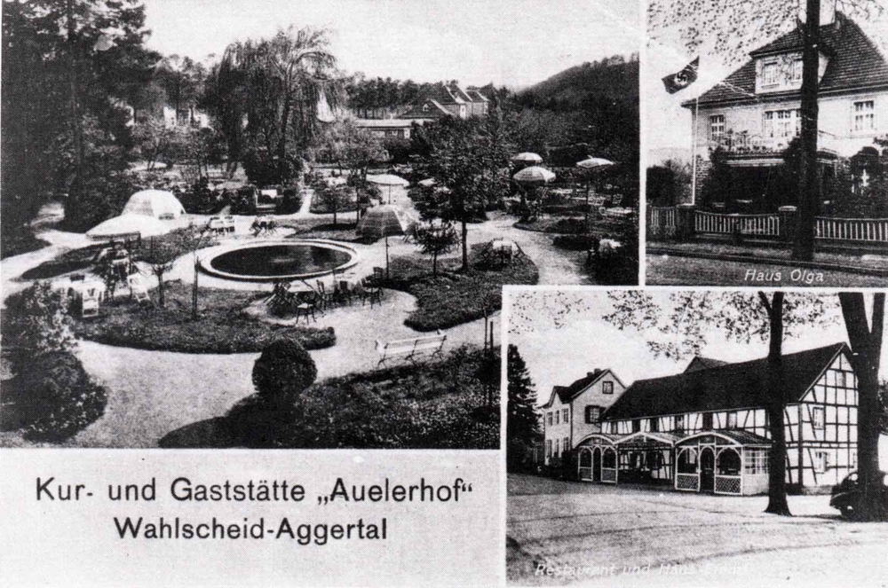 Kurgarten der "Kur- und Gaststätte Auelerhof"