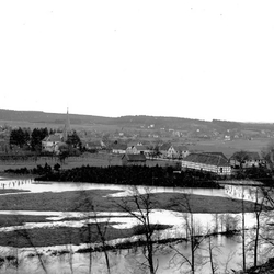 Hochwasser 1926/28, Blick vom Ziegenberg