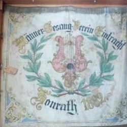 Zweite, zurückgekehrte Fahne des MGV "Eintracht" Honrath